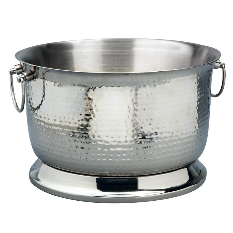 Hammered beverage tubs and barware